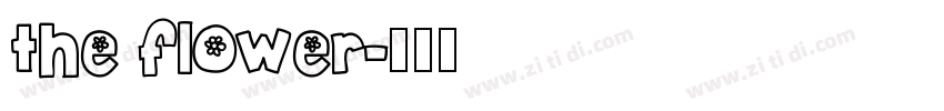 the flower字体转换